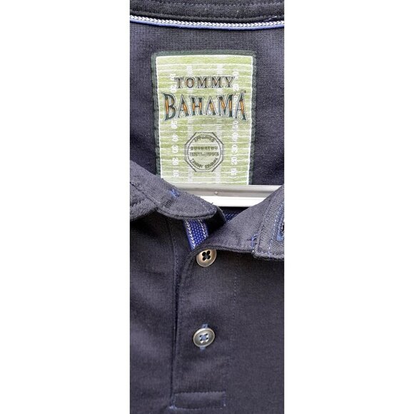 Tommy Bahama Bungalow Polo Dark Blue Size L - Picture 3 of 6